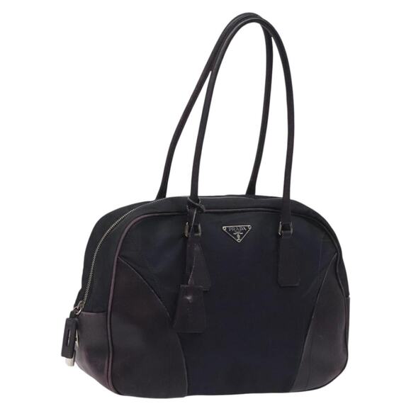 PRADA Shoulder Bag Nylon Purple - Picture 1 of 9